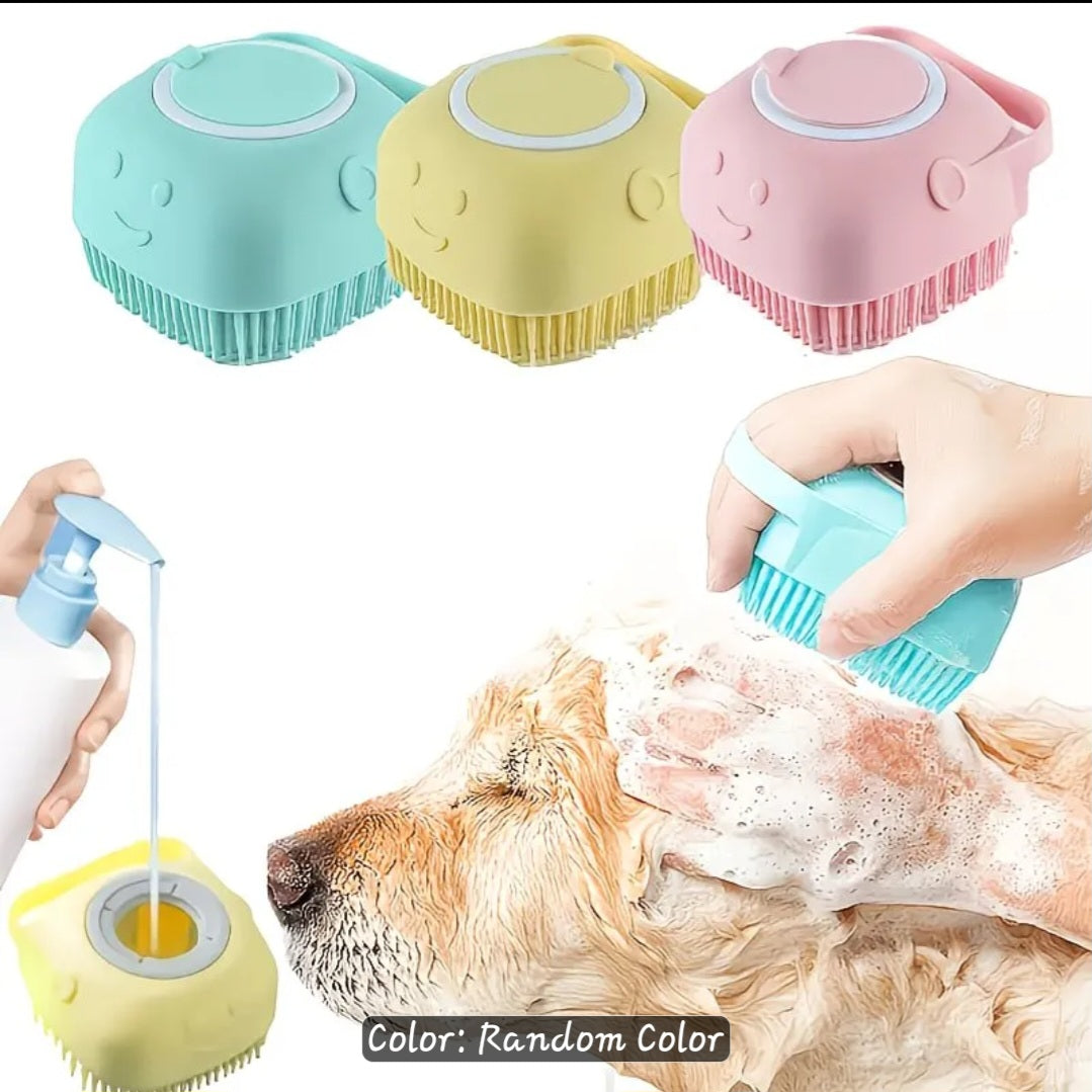 Pet shower brush